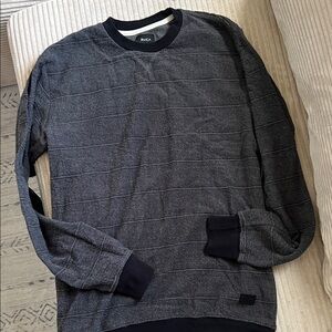 RVCA Men's Charcoal Crewneck Sweater
